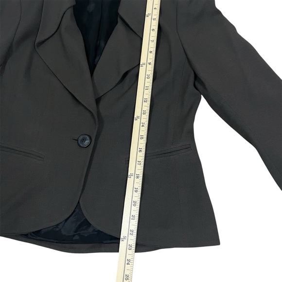 Lafayette 148 Women's Black Wool Blend Blazer Size 8 Tailored Career Jacket - Picture 7 of 13